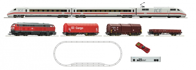 Digital Starter Z21 Set with two trains<br /><a href='images/pictures/Roco/235274.jpg' target='_blank'>Full size image</a>